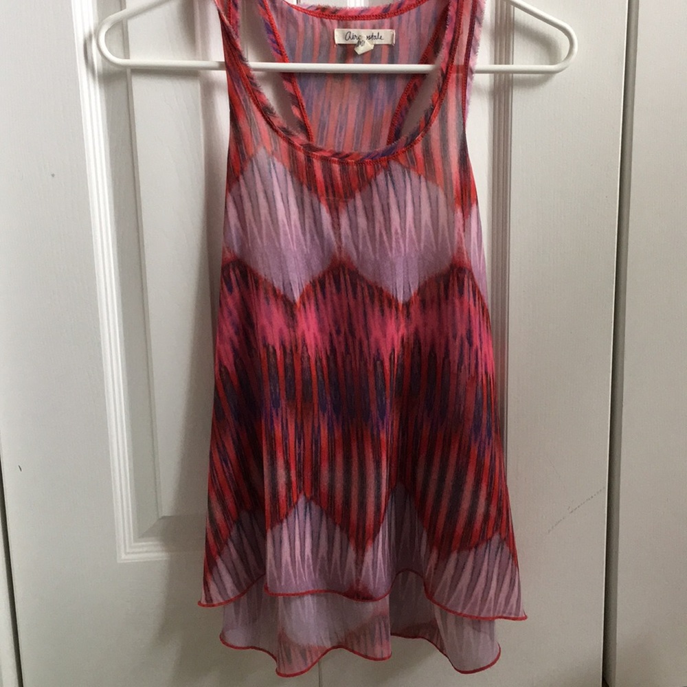 Sheer tank top